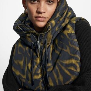 COS Black and Gold Patterned Hood / balaclava